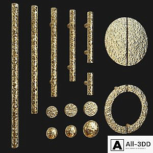 Set of furniture handles