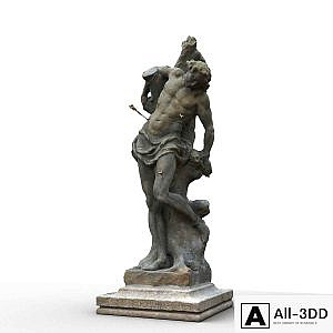 Statue of St. Sebastian of Karlstein