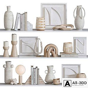 Decorative set for shelves