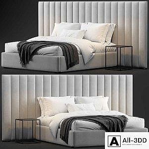 RH Modena Vertical Channel Extended Platform Bed 2