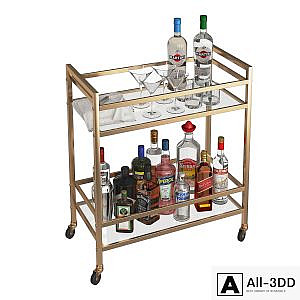 Mini Bar Beverage Table