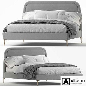 West Elm_Camilla Queen Bed metal legs