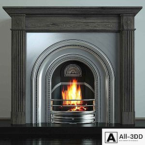 Cast iron fireplace Stovax - DECORATIVE ARCHED