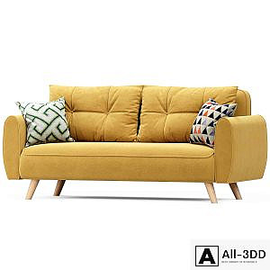 Beatrix Yellow sofa bed