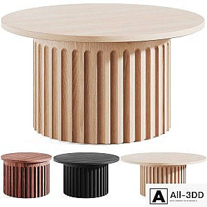 Fluted Coffee Table by Galvin Brothers