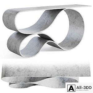 Whorl console by Neal Aronowitz