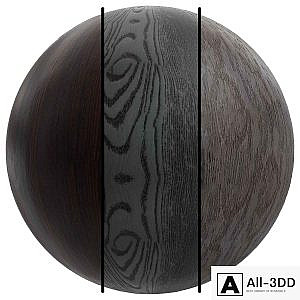 FB373 Super-embossed MDF Black wood - synchronize | 3 mat | PBR