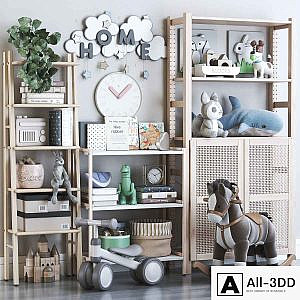 Furniture and toys for nursery