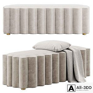 Upholstered Bench by Entryway