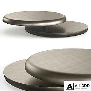 Cattelan Italia Yo-Yo Brushed Bronze Coffee Table