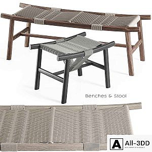 Frigerio - Huli Benches & Stool