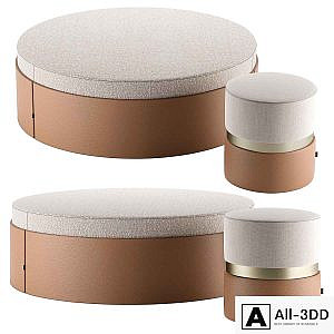 Jason & Edson Poufs by Laskasas