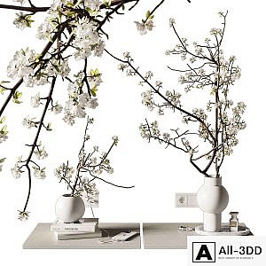 Decorative set on bedside table 2