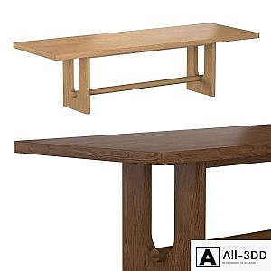BRETON RECTANGULAR EXTENSION DINING TABLE