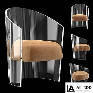 CHAHAN Plexiglass armchair