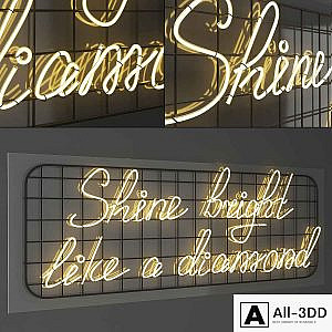 Neon sign - Shine bright like a diamond