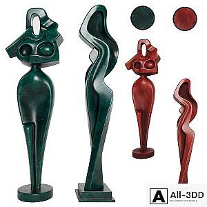 carved women figures