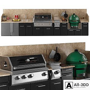 TREX outdoor kitchen