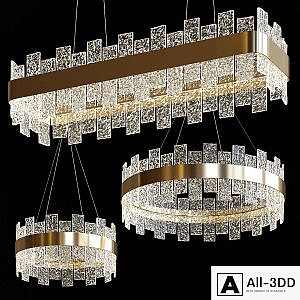 Suspended chandeliers MIRAMIS by Lampatron