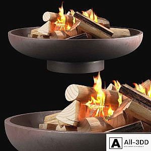 CB2 Form Cement Fire Pit