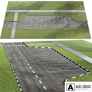 Car parking with spaces for the disabled