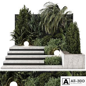 Backyard and Landscape Set Bush and Tree - Set 1761