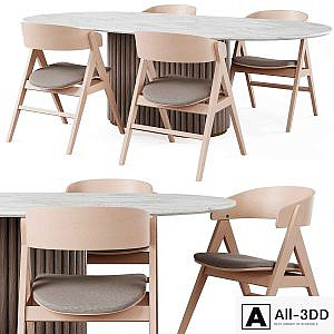 NEWMAN Dining Table and WATERTON Chair