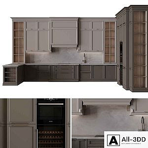 Kitchen in neoclassical style 58