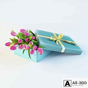 Tulips in a box