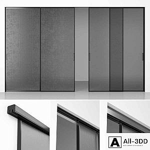 System of sliding partitions (panels) Rimadesio Velaria