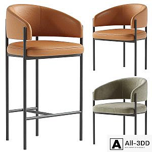 lorenzo barstool & lorenzo chair