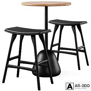 High bar table Saura and bar stool Osso