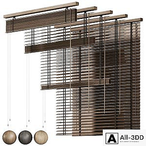 Wooden blinds 06, Folding wooden blinds