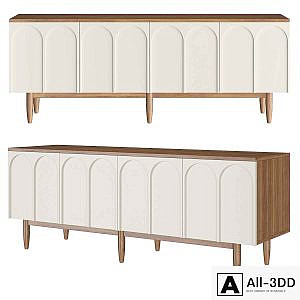 Chest of drawers with four arched doors "Arka"