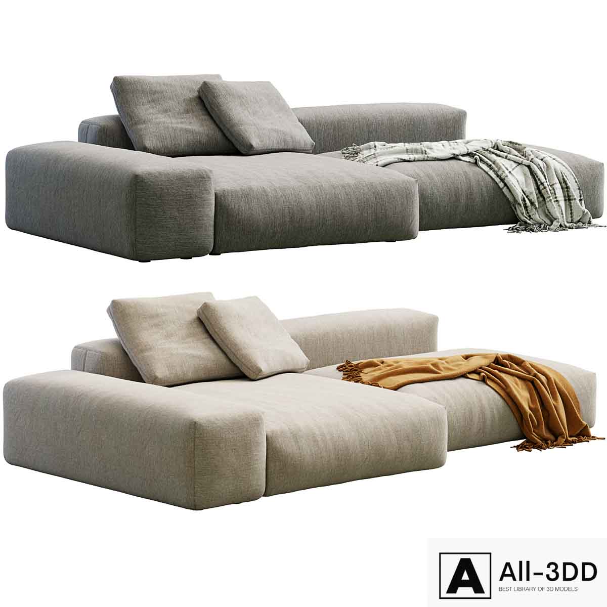 Sofa Boca Cosmo modern interior 3D model Sofa Boca Cosmo