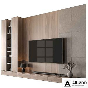 TV Wall Wooden - Set 186