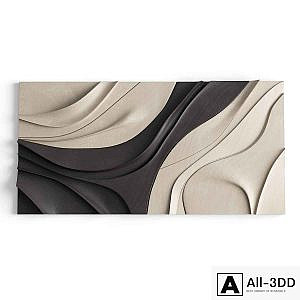Wall two-color 3d panel for home decor