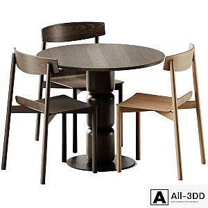 Artu Beads Table and Wox 2 Chair