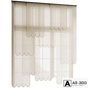 Layered Scallop Panel Curtain