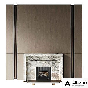 Fireplace with marble portal SIII3