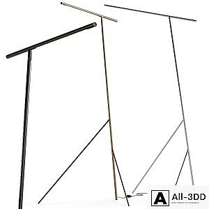 Mattia Floor lamp Steel Brass by Serax