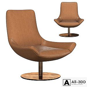 Lario Leather Swivel Chair