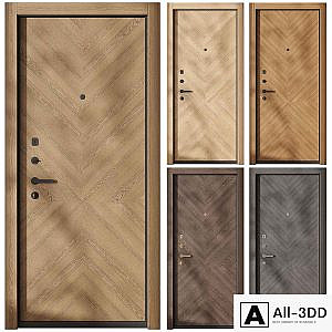 Guardian entrance door with decorative panel Alliance
