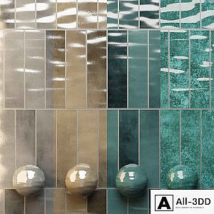 Porcelain tile 24x6 Marazzi Lume Blue M6RR
