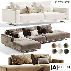ZILLIS Corner Sofa Set, Modular Sofa