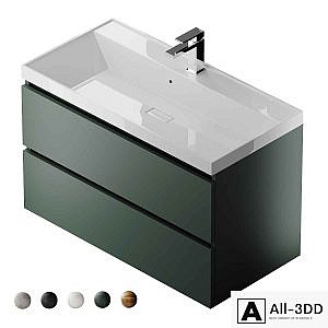 Vanity unit with sink Uperwood Classic New 90 cm