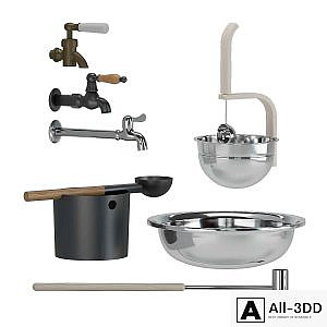 Bath ta, buckets, ladles