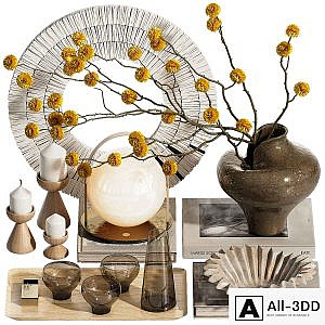 Decorative set with branch ch29