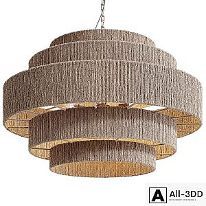 Japandi Jute Wicker Hanging Lamp