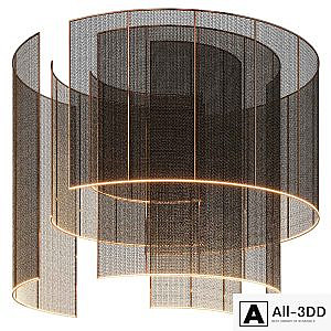 Decorative ceiling with lighting 002